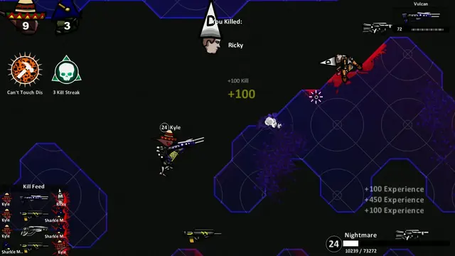 Global Multiplayer: Balanced 2D arena combat. No classes, no loadouts.