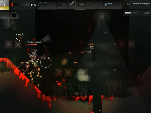 Boss Battles: Defeat bosses and take their weapons and armor as your own.